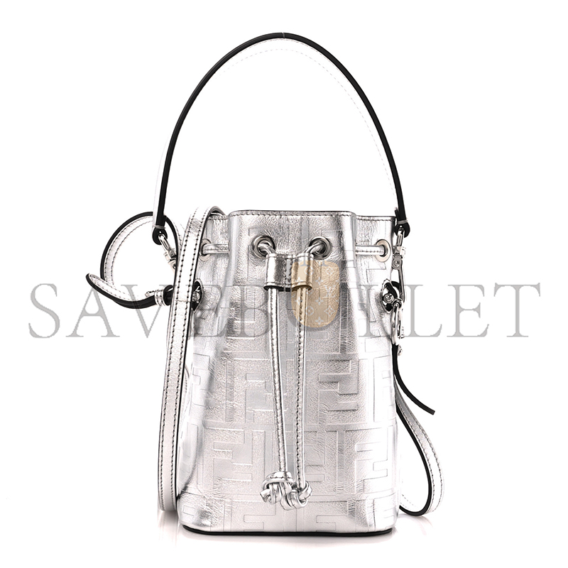 F**di mon tresor laminated leather bag (18*12*10cm)